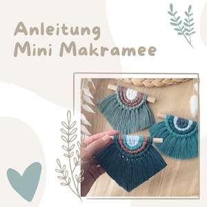 Mini Macrame PDF Instructions | Macrame DIY | German