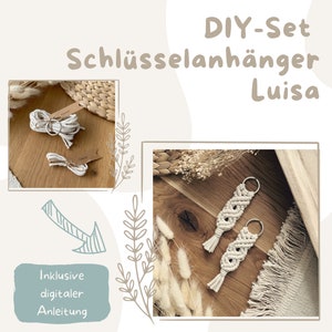 Macrame keychain Luisa DIY set | PDF instructions | Gift idea