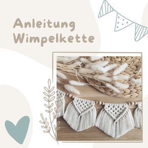 Macrame bunting PDF instructions | DIY | digital | German
