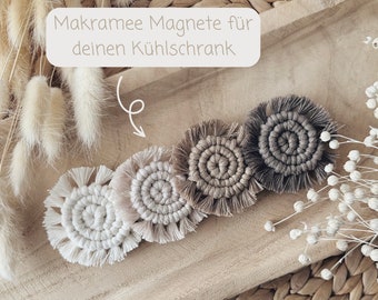 Makramee Magnete für den Kühlschrank | Boho | Geschenkidee | Kleinigkeit