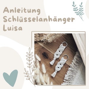 Keyring Luisa PDF instructions | Macrame DIY | German