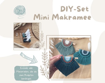 Mini Makramee DIY Set | Geschenkidee | ohne Anleitung | personalisierbar