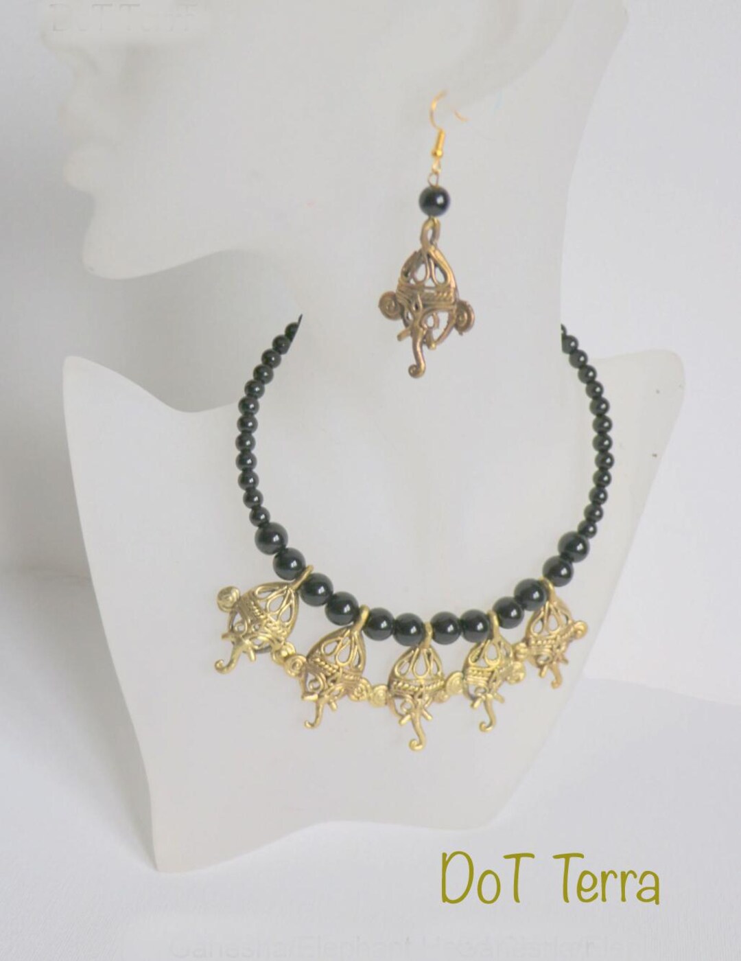 Pink - Navratri Special! Handcrafted GS Fabart Choker Necklace Set 10