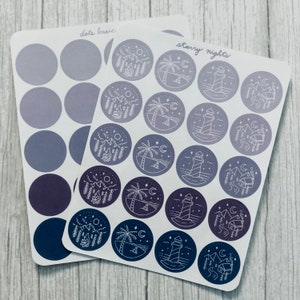 Planner Circle Stickers Bundle Colorful Pastel Dot Sticker - Etsy