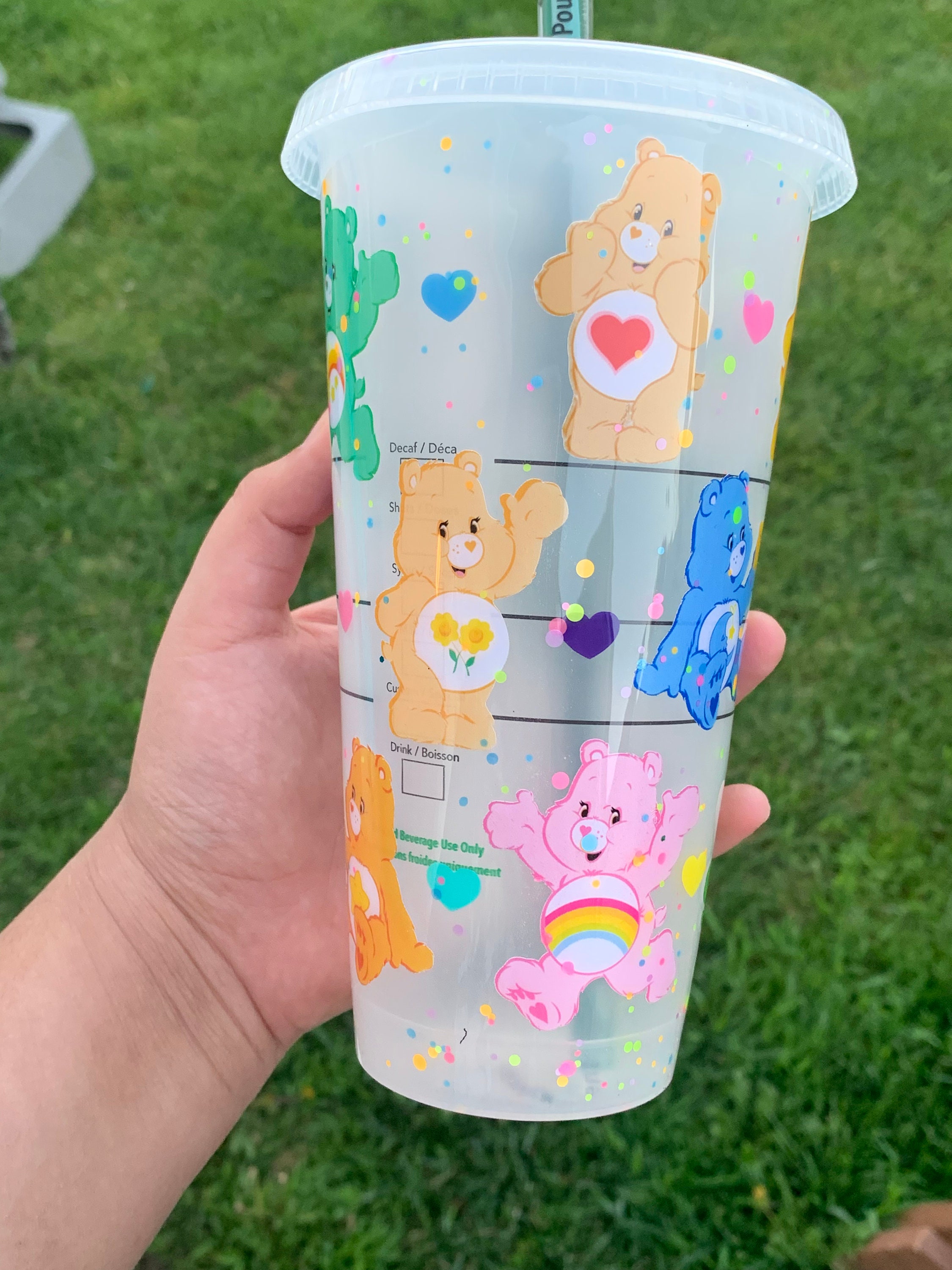 Handmade Care Bear Venti Frosted Starbucks Inspired Tumbler Etsy UK