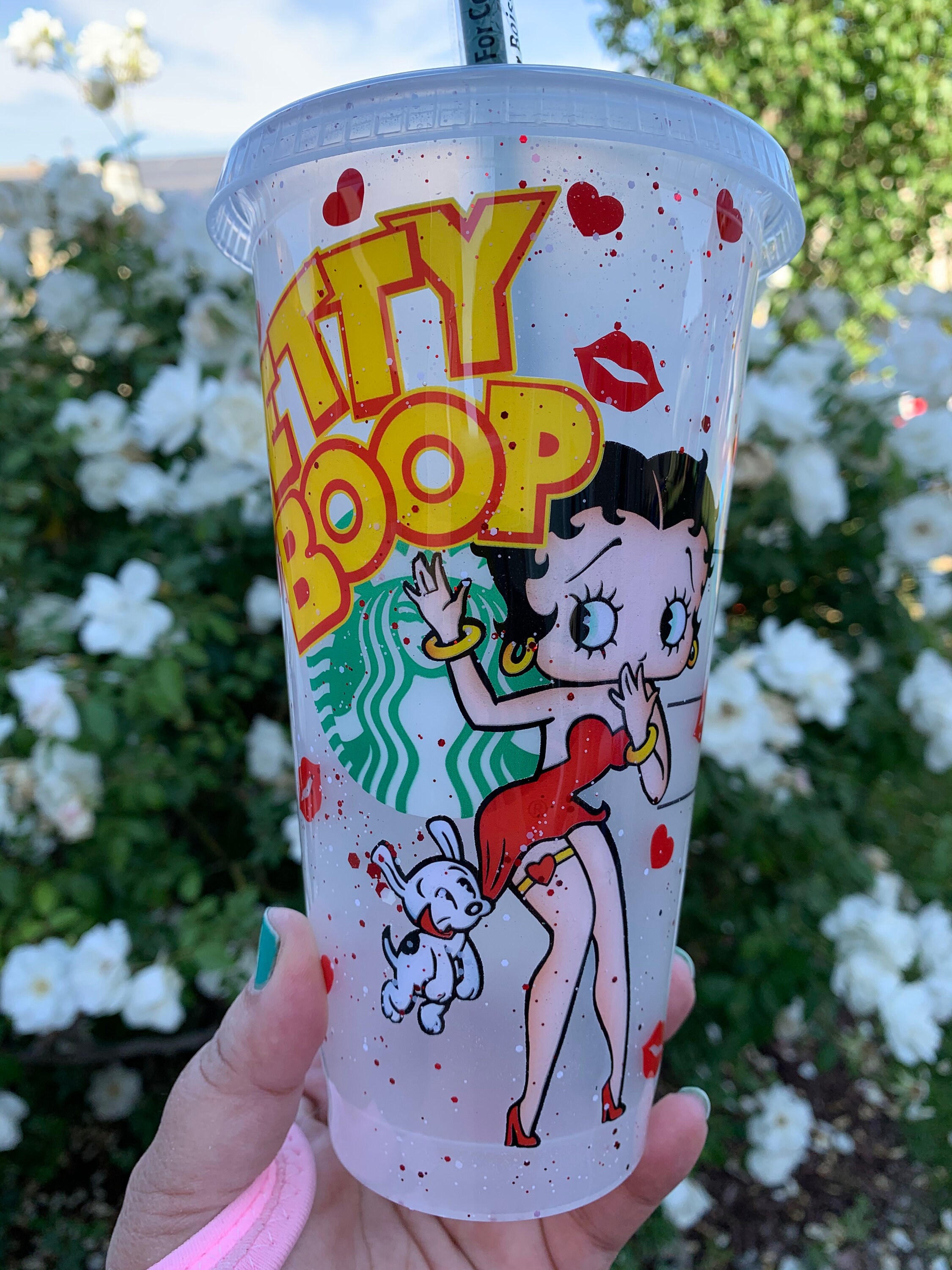 Betty Boop Dots Double Wall Travel Mug