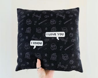 I love you, I know - Pillow - Han Solo / Princess Leia - Star Wars quote Cushion/Pillow