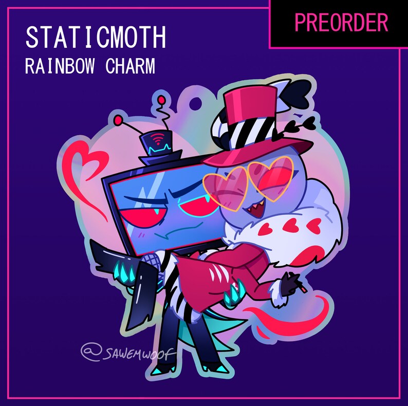 PREORDER Hazbin Hotel VoxVal Rainbow Charm zdjęcie 1