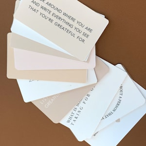 Journal Prompts Karten | 10er Set | 3,5 "x 2, Planer Karte, Journal Karten, Dankbarkeit Journal