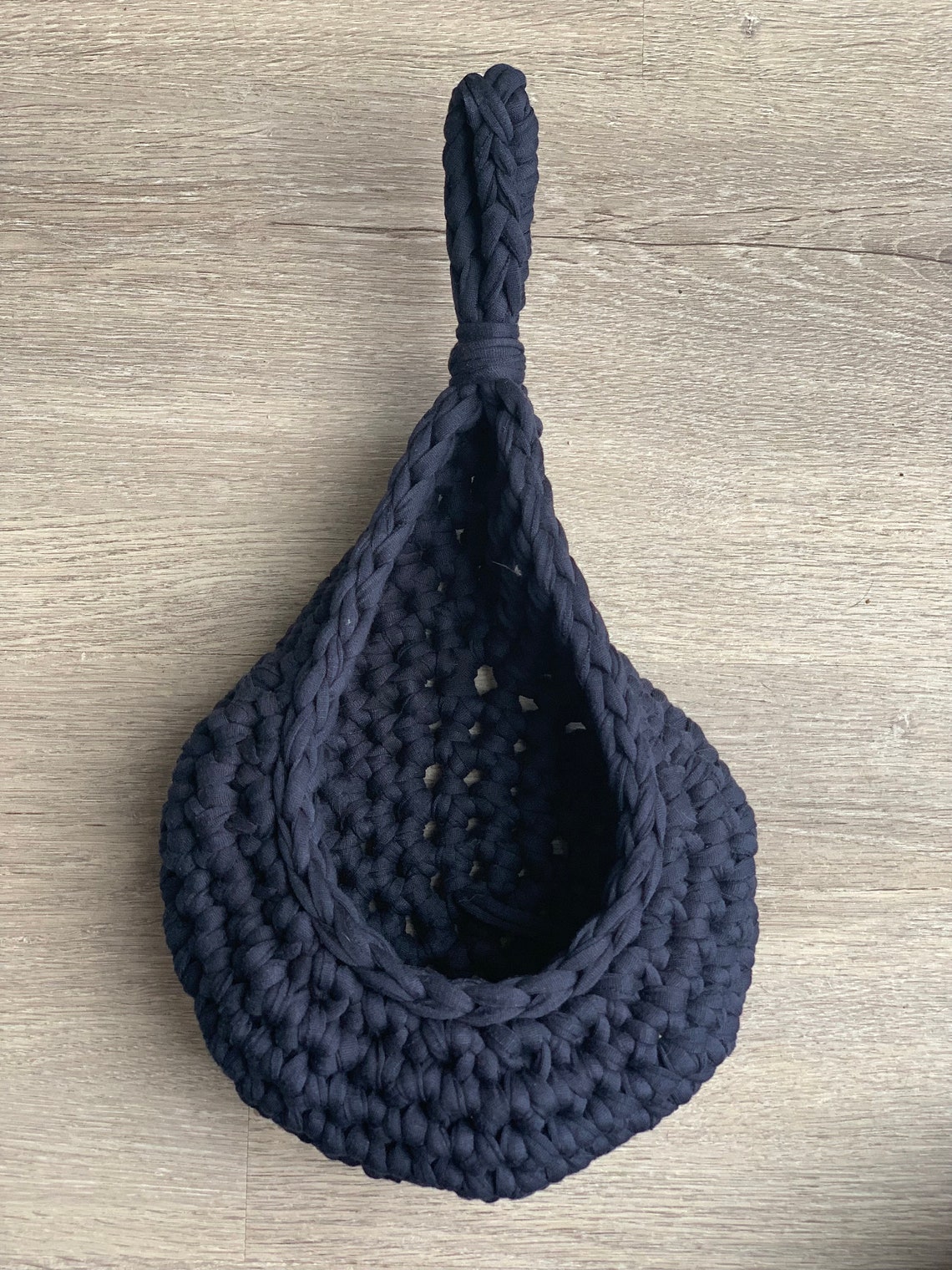 Crochet Teardrop Hanging Basket Etsy