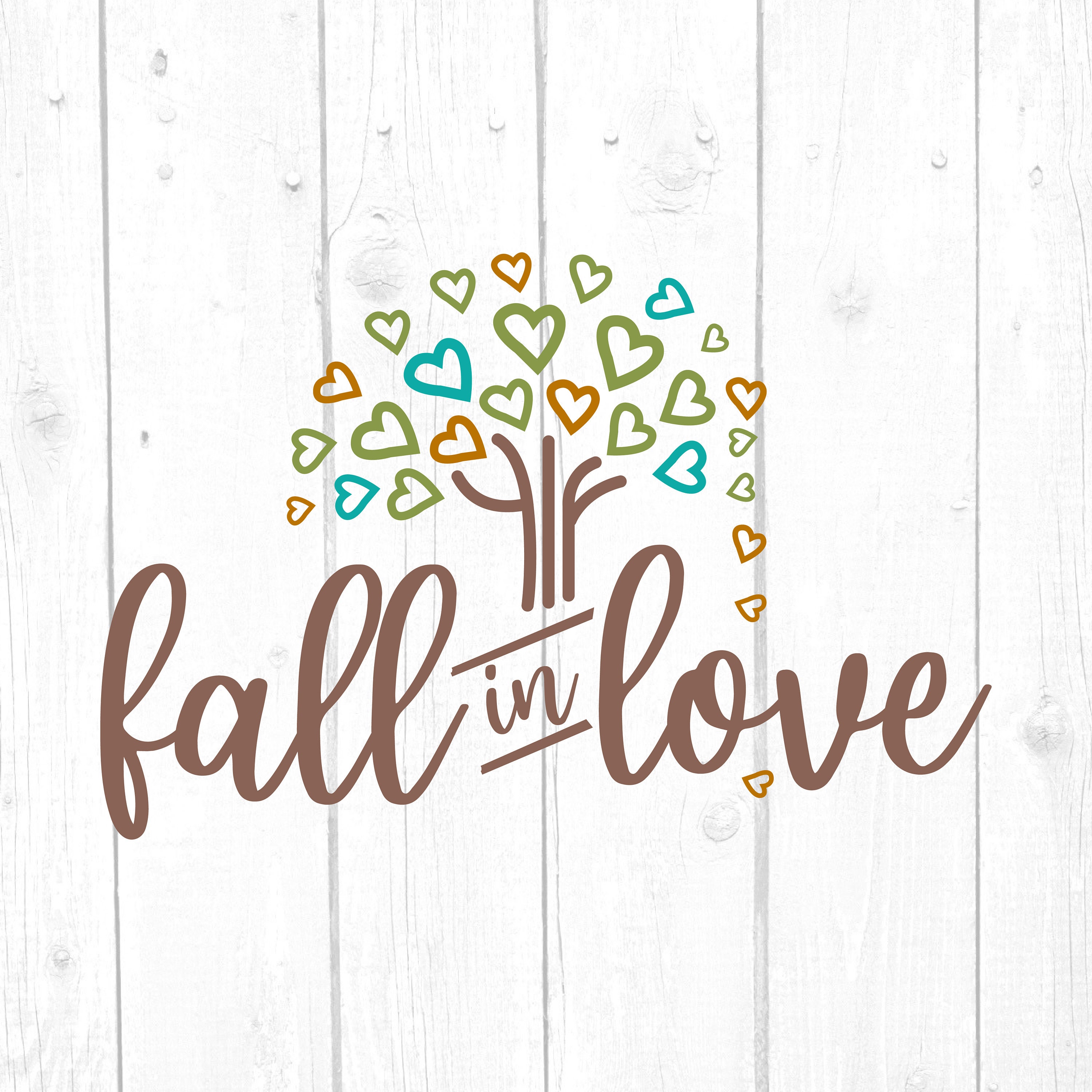 Fall in Love Svg Autumn Tshirt Fall Svg Cricut Etsy