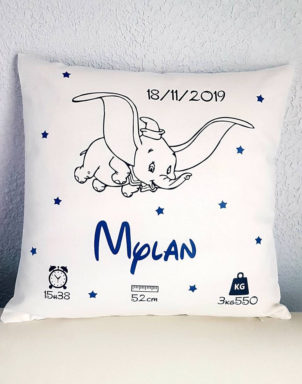 Coussin Personnalisé Thème Dumbo