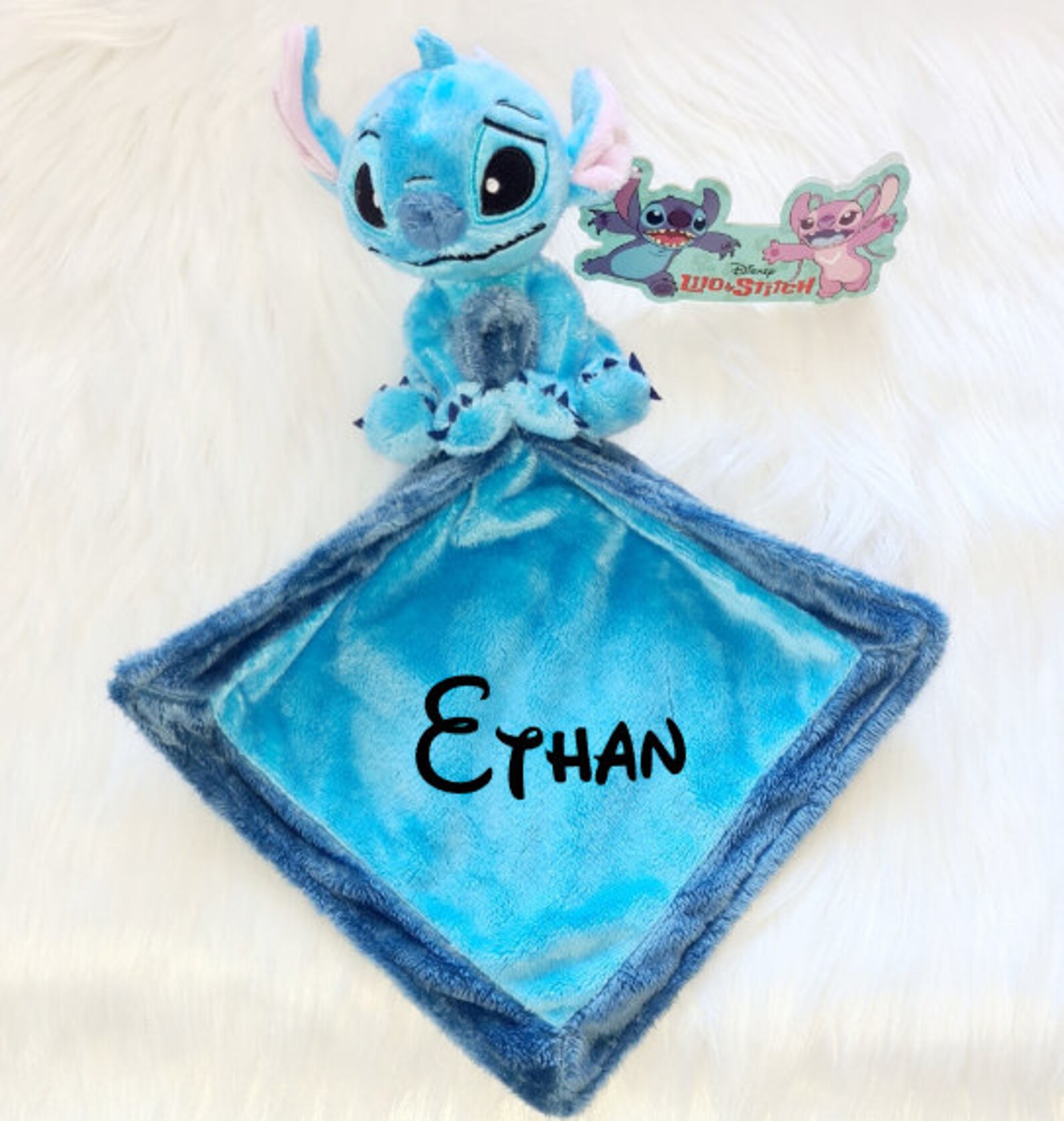 doudou stitch rose personnalisé