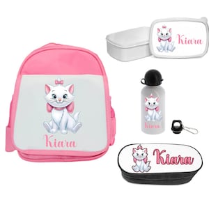 personalized back to school backpack - back to school kit - personalized Marie Aristocat box