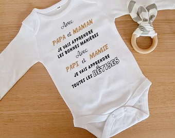 Body Bébé Planetee Avec Motif Astronaute Et Fusée - Imprimé En France, Coton Doux, Tailles 0-24 Mois - 4