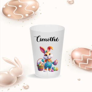 regalo pasqua personalizzato pasqua 2025 - bicchiere con cioccolato - idea regalo unica per pasqua, festa di primavera e tradizione