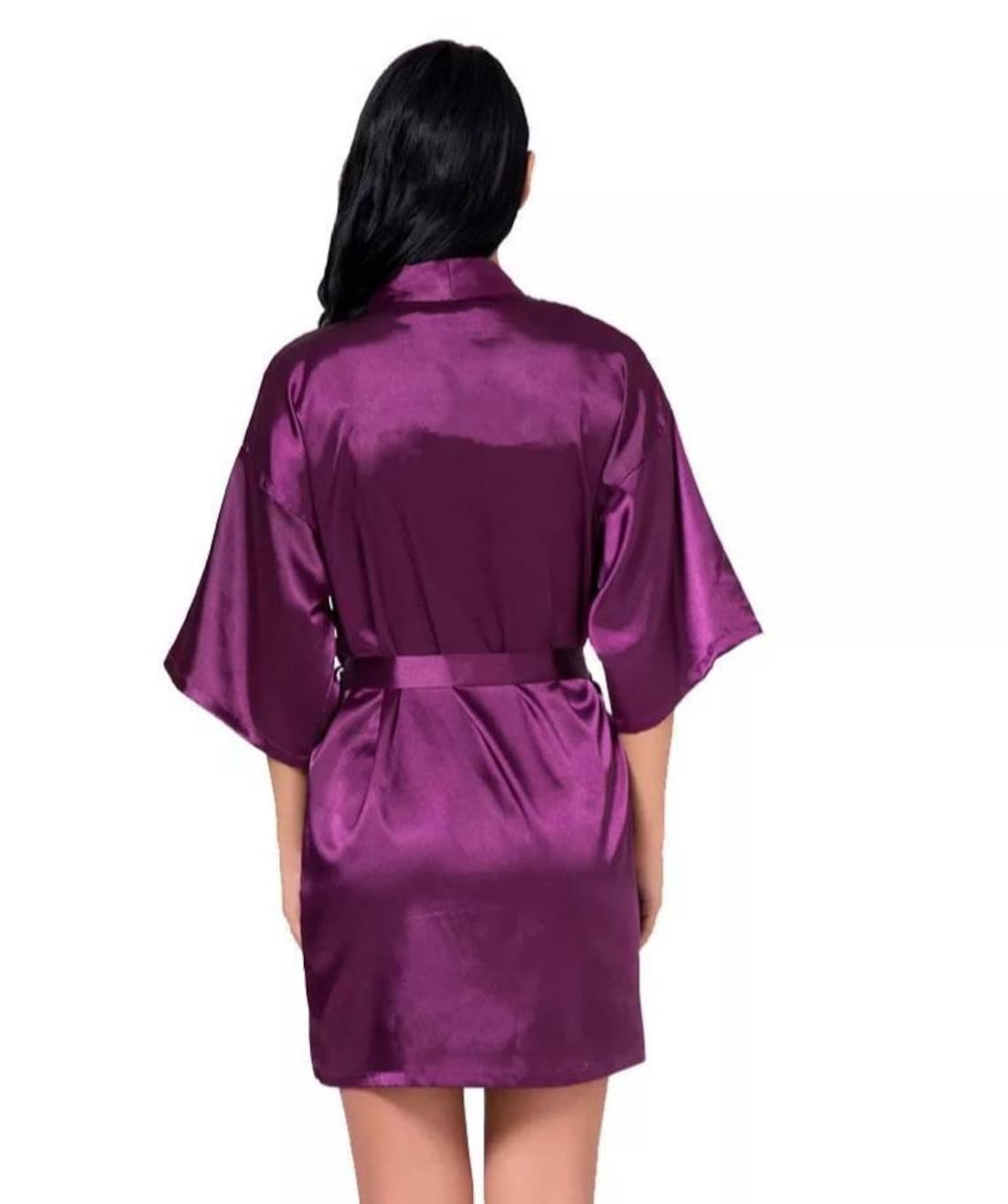 Peignoir satin personnalisé peignoir mariée mariage Etsy