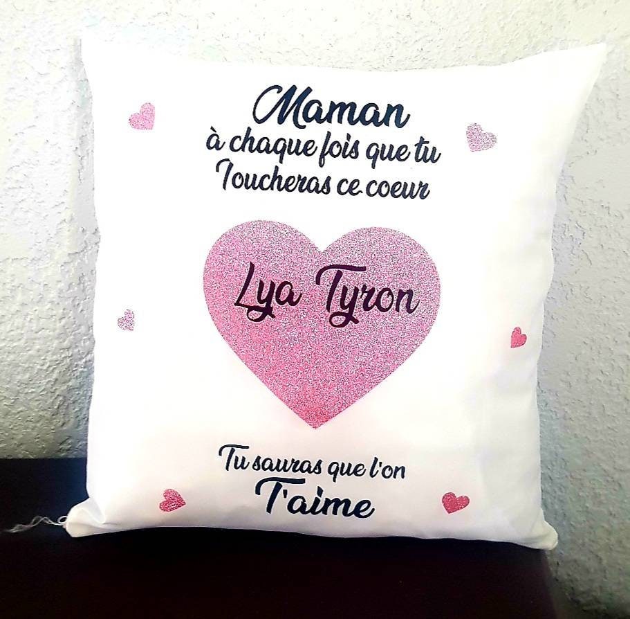 Coussin Personnalisé/Personnalisable Fêtes Des Mères, Cadeau Maman