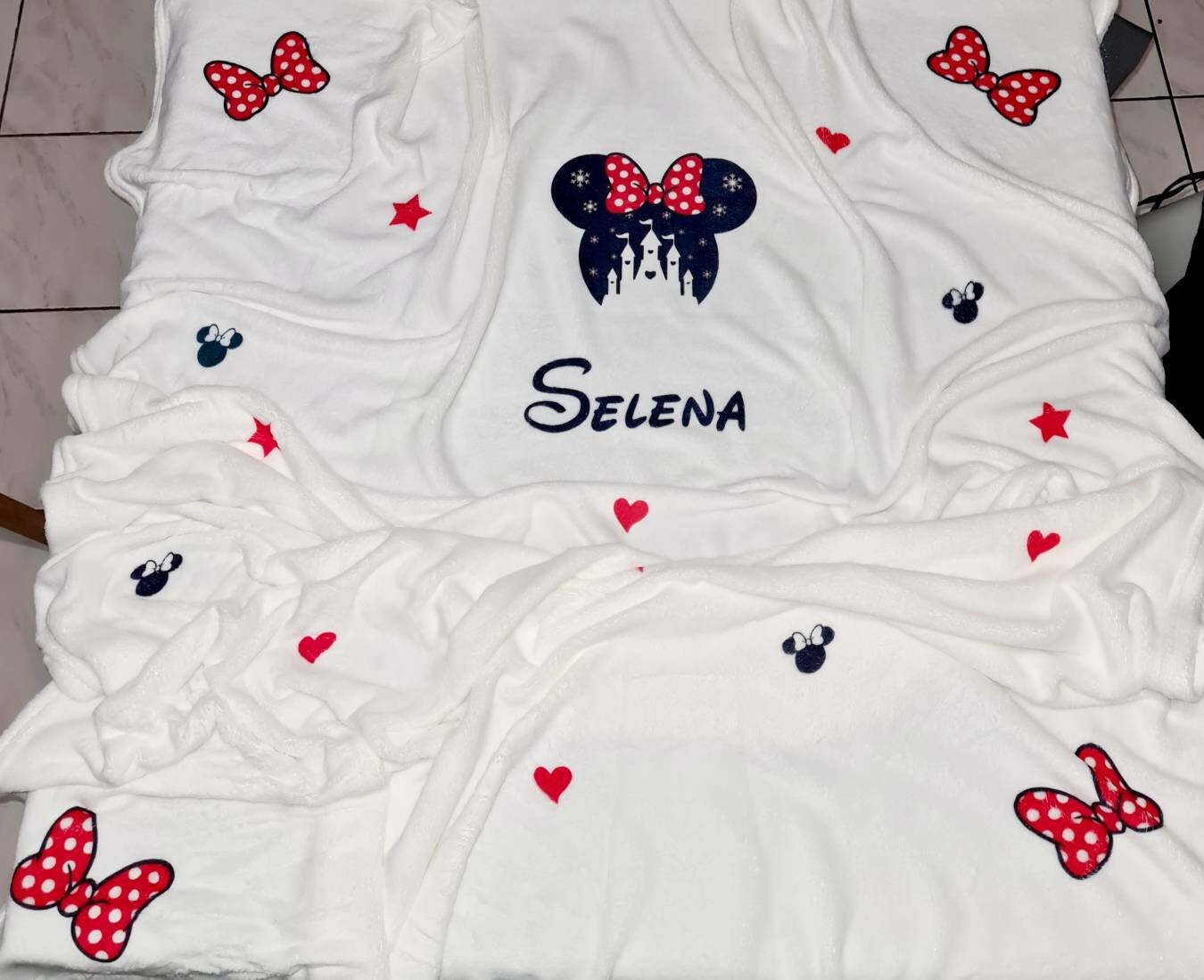 Plaid Personnalisé Thème Minnie