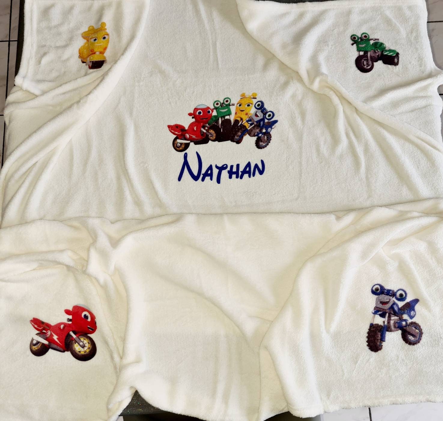 Plaid Personnalisé Thème Moto Ricky Zoom