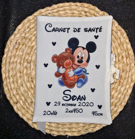 Protège Carnet De Santé Personnalisé, Idée Cadeau Personnalisable Bébé, Cadeau Naissance Original, Couverture Carnet Santé Doodle - CL0031b - France
