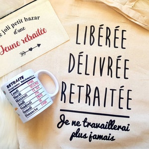 Cadeau retraitée femme - départ en retraite