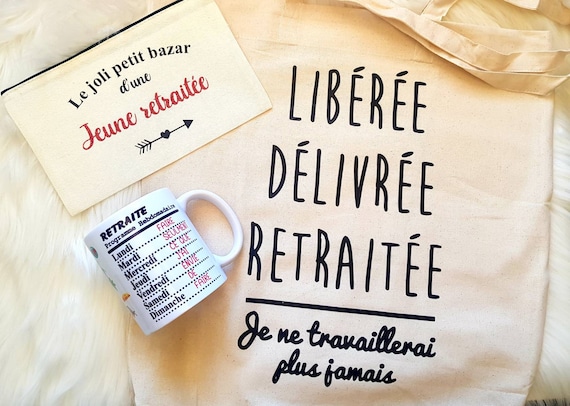 Jours de la semaine Réciter assiette cadeau départ à la retraite femme