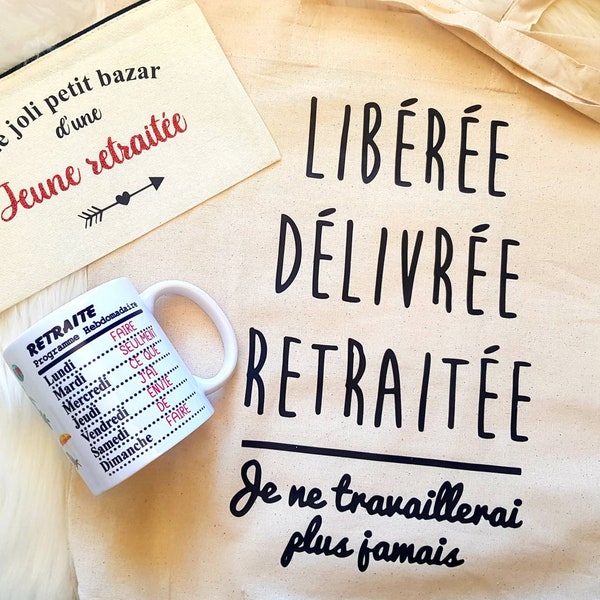 Cadeau retraitée femme - départ en retraite