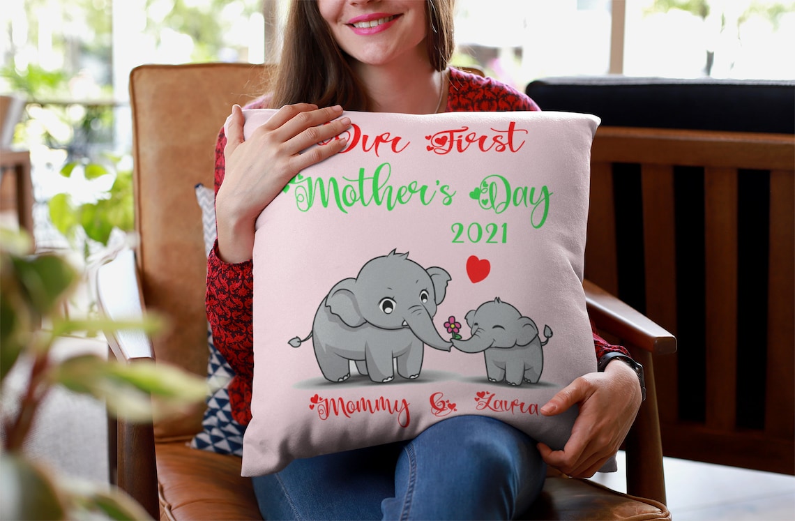 First Mother's Day Pillows Personalized briefcase pillows Etsy