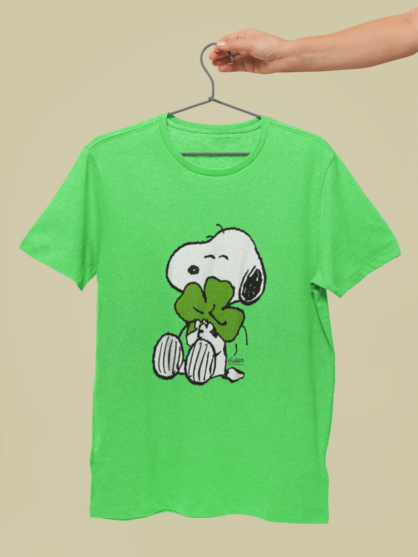 Peanuts Snoopy Shamrock Patrick's day Shirt Unisex Etsy