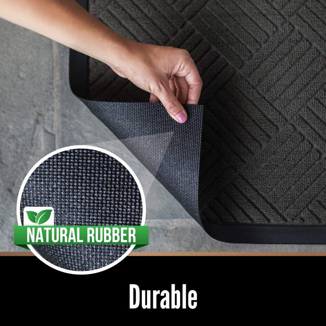 Original Durable Natural Rubber Door Mat Indoor Outdoor Etsy