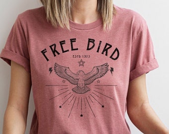Hippie Shirt, Free Bird Shirt, Vintage Inspired Tee, Retro T-Shirt, Boho T Shirt, Eagle Shirt, Thunderbird TShirt, Wanderlust Tee