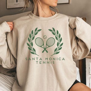 Personalized Tennis Sweatshirt,Custom Tennis Gift for Team, Tennis Gifts for Women,Tennis Crewneck, Tennis Mom Sweater,Tennis Shirt