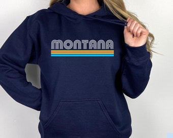 Montana Hoodie, Vintage Montana Crewneck, Unisex Mountain Sweatshirt, Premium Quality Sweatshirt, Hiking Sweatshirt, Outdoor Sweatshirt