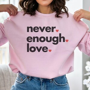Valentines Love Sweatshirt, Womens Valentine&#39;s Day Sweatshirt, Couple Gift Sweatshirt, Heart Sweatshirt, Anniversary Day Gift