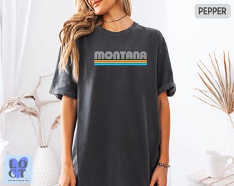 Comfort Colors Montana State Shirt, Comfort Colors Big Sky Country Tee, Hiking Shirt, Nature Lovers Gift, Travel T-Shirt, Vacation Adventure