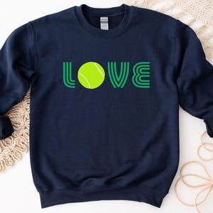 Tennis Sweatshirt,Tennis Gift for Team, Tennis Gifts for Women,Tennis Love Crewneck, Tennis Mom Sweater,Tennis Shirt For Women