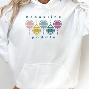 Custom Paddle Tennis Hoodie, Personalized Paddle Club Sweatshirt, Paddle Tennis Crewneck, Paddle Tennis Gifts