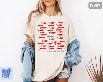 Sardines Comfort Colors Shirt, Fish TShirt, Sardine Tee, Vintage Sardine, Fisherman Aesthetic, Funny Sardine Shirt