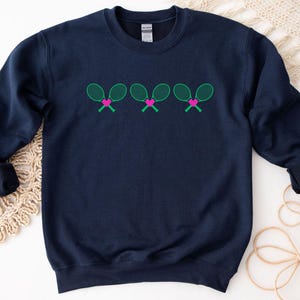 Tennis Racquets Sweatshirt, Tennis Gifts For Women, Tennis Club Sweatshirts, Tennis Gift For Girls, Tennis Crewneck, Tennis Shirts For Women