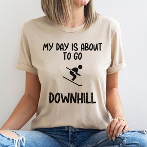 Skiing Shirt, Ski Shirt for Dad, Skiing Lover, Ski Gift, Funny Skiing TShirt, Womens Skiing T Shirt, Skiing