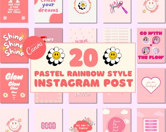 Plantilla de Instagram de diseño en colores pastel Plantillas de diseño en colores pastel de Canva Plantillas de publicaciones de Instagram Plantillas de IG de Canva Plantillas de cotizaciones