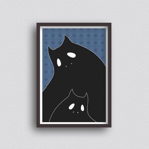 Comfort - Blue - A3 Giclée Print - Wall Art - Halloween Pop Surrealism Creepy Monsters - Pop Art
