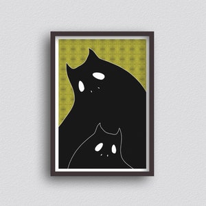 Comfort - Yellow - A3 Giclée Print - Wall Art - Halloween Pop Surrealism Creepy Monsters - Pop Art