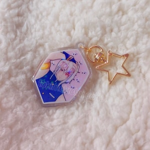 Demon Anime Cute Holographic Acrylic Epoxy Charm