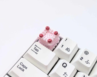Cherry Cake Dessert Artisan Keycap | Cute Miniature Food Key for Cherry MX Mechanical Keyboard