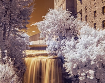 Waterfall, Color, Minnesota, Infrared