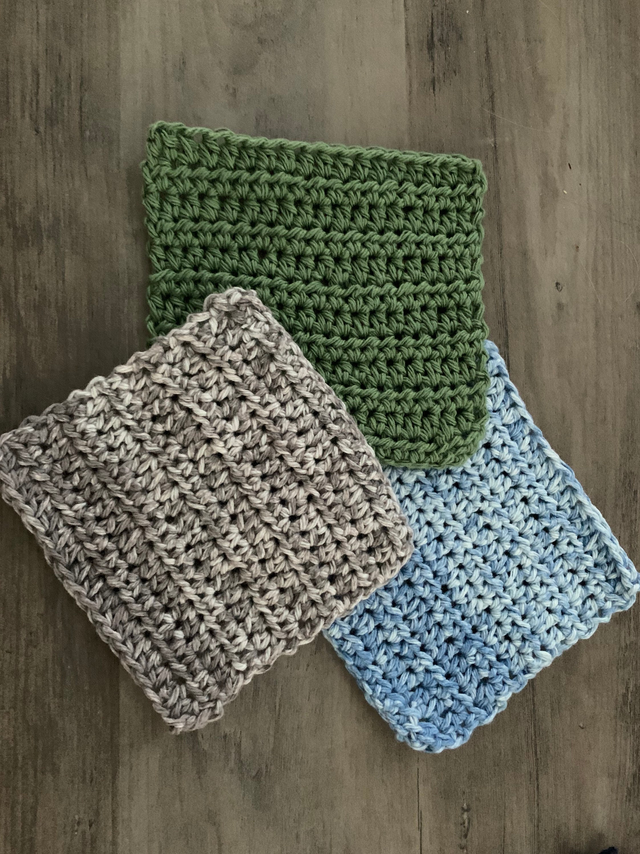 Crochet Square Coasters Set of 4 | Etsy