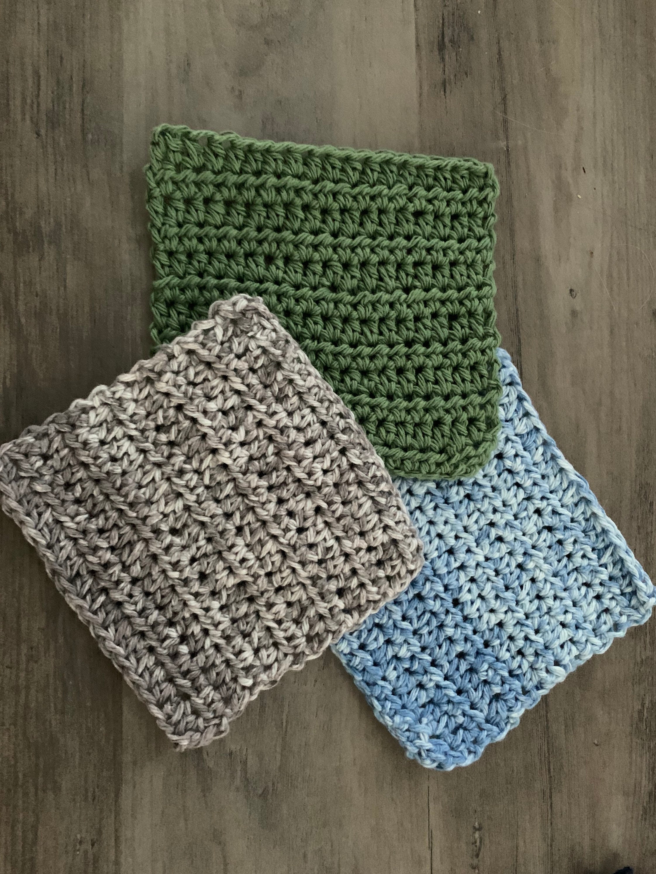 Crochet Square Coasters Set of 4 Etsy