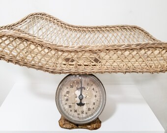 vintage wicker baby basket